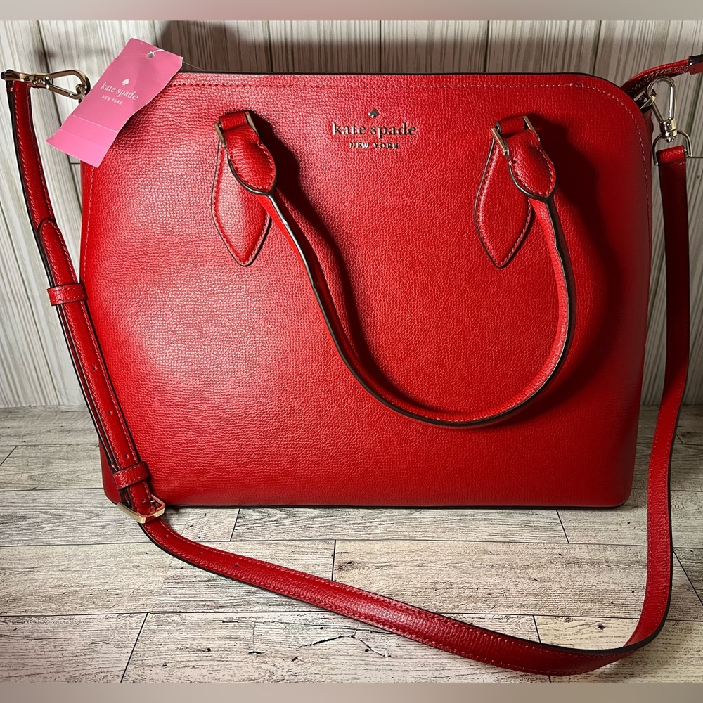 NWT - Kate Spade New York Darcy Candied Cherry Large Satchel Crossbody Bag